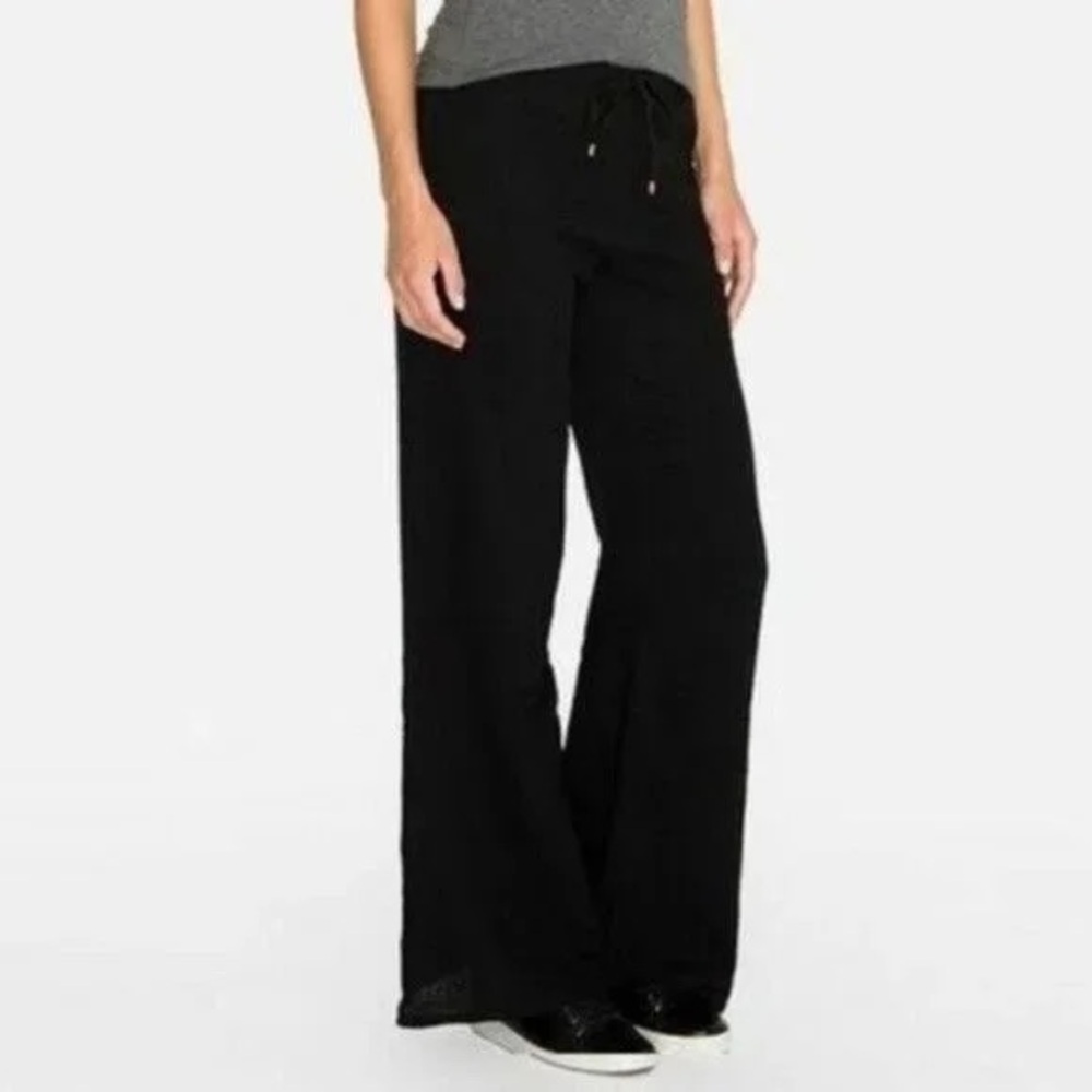 CALME by Johnny Was Wide Leg Pull on‎ pants Size Medium Black